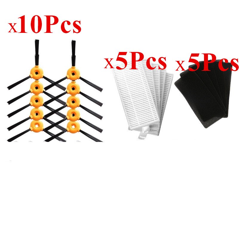 Para Cecotec Conga Excellence 990 5040 Eufy RoboVac 11 11C,D , DEEBOT N79S N79 iboto aqua v710 cepillo de rodillo principal, mopa de filtro: 15pcs