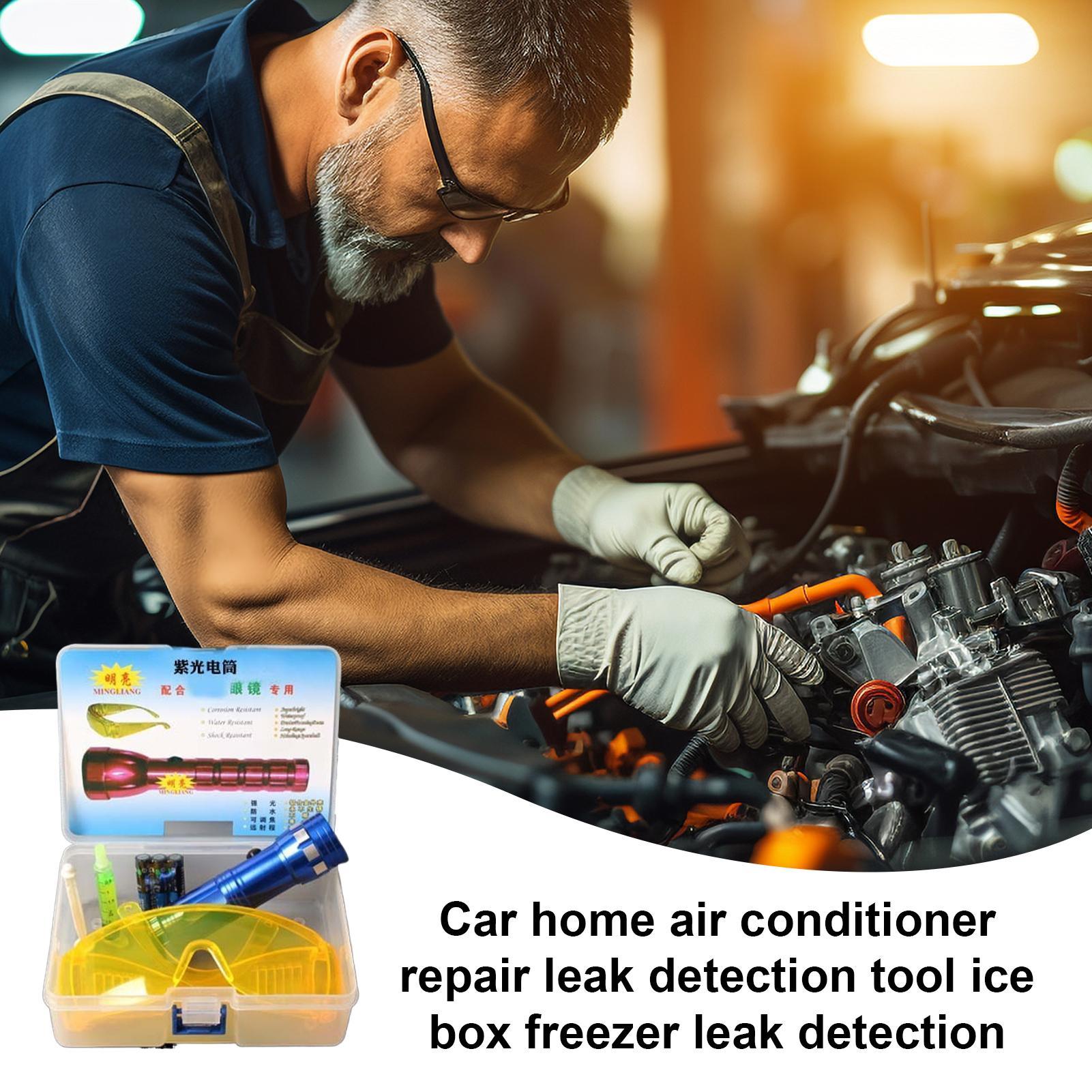 Auto Airconditioning Reparatieset Fluorescerende Lekdetectie Tool Auto AC diagnostisch hulpmiddel Lekkage Tester UV Kleurstof voor Koelkasten