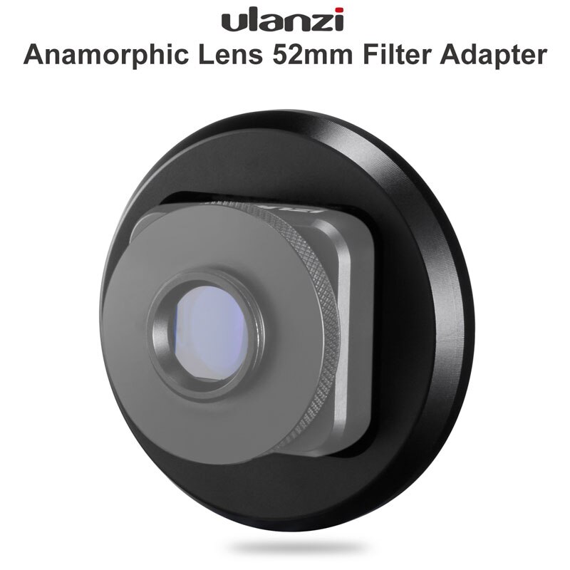 Para ulanzi anamorphic lente 52mm filtro adaptador anel para o telefone móvel 1.33x grande sn filme lente videomaker