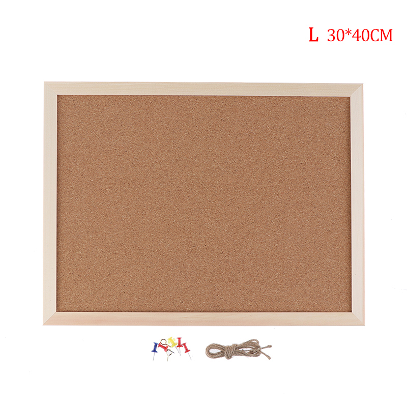 Softwood Letter Message Board Decorated Postcard Photo Display Shelf Cork Memo Board: L