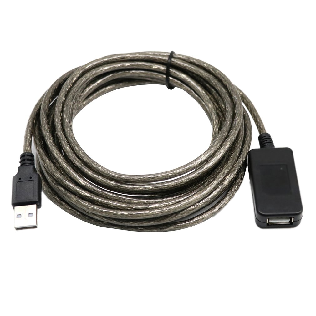 Universele 5/10 Meter Super Lange USB 2.0 Extension Cable Repeater Signal Booster A Mannetje Naar EEN Vrouwelijke Kabel