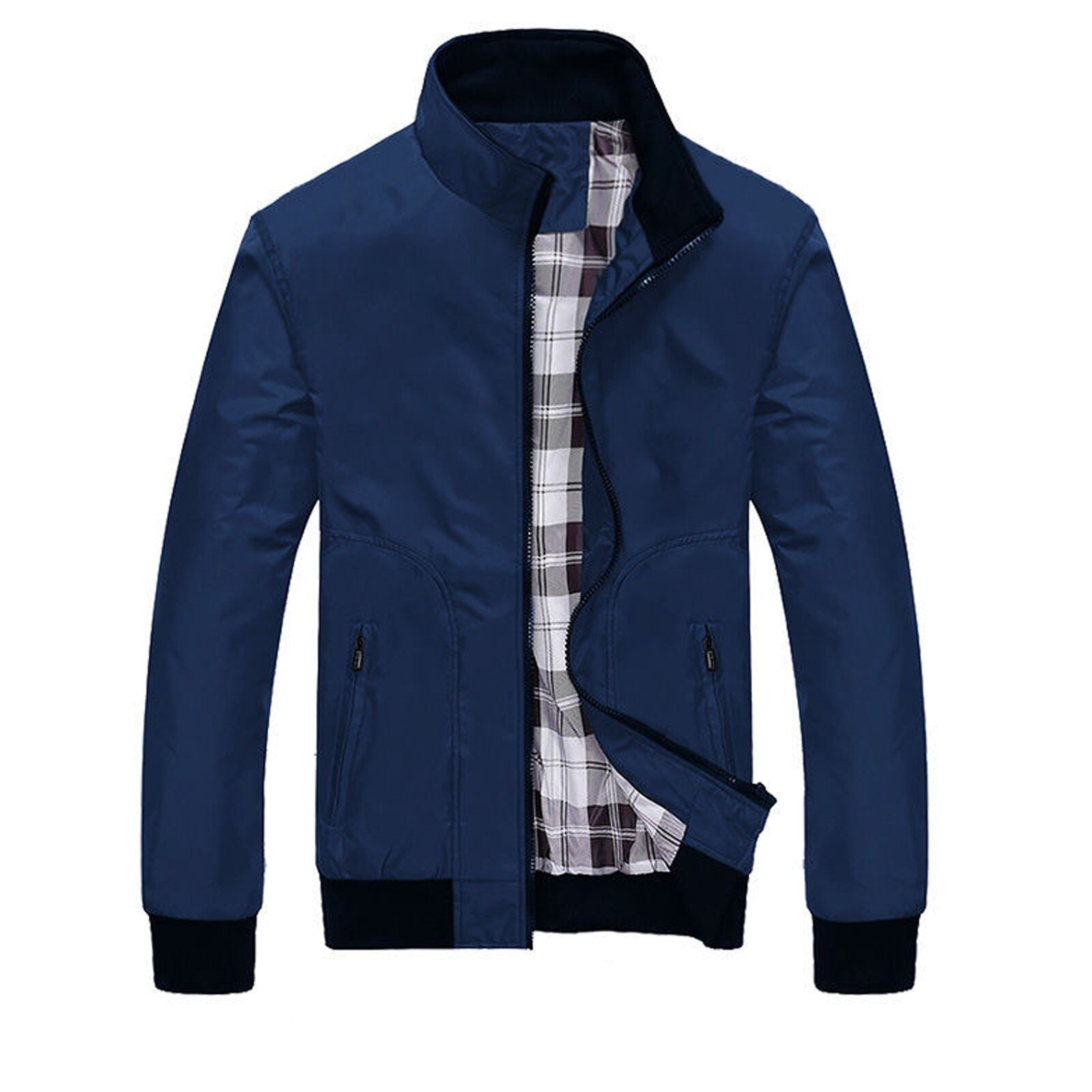 Spring Jackets Mens Pilot Bomber Jacket Male Baseball Hip Hop Coats Slim Fit Coat Brand Clothing: BU / M