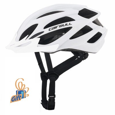 Cairbull Fietshelmen Motorfiets Veiligheid Hoed Cap Fietshelm Mtb Tt Helmen Casco Ciclismo Racefiets Helm Met Zonneklep: 39 White