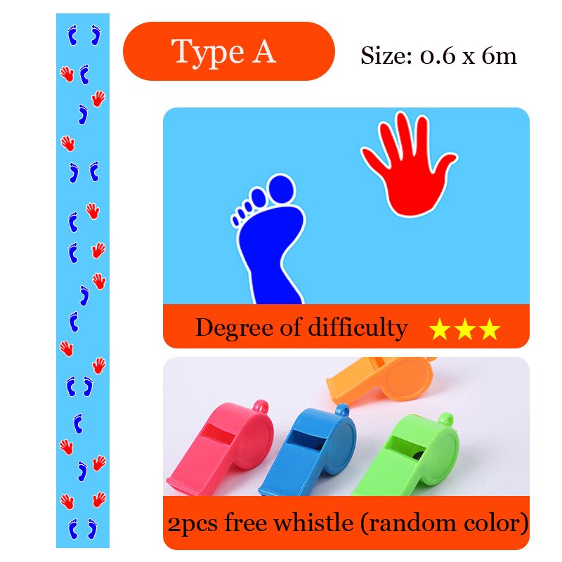 6m hand and foot game pad team expansion props outdoor training group building indoor outdoor games sports toy for children: Default Title