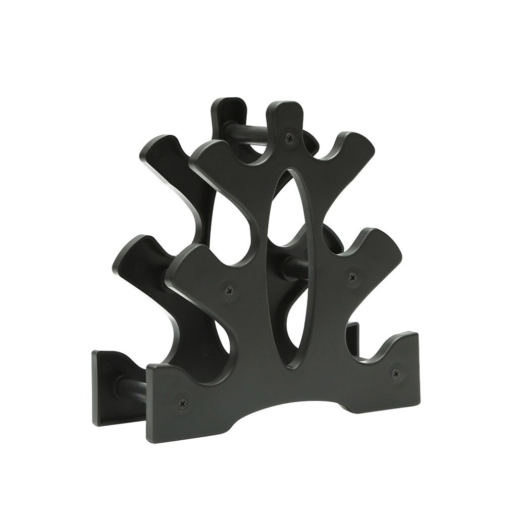 Dumbbell Rack Stand 3 Tier Dumbbells Hand Weights Sets Holds 30 Pounds dumbbell rack sports Fitness equipment accessories: Black