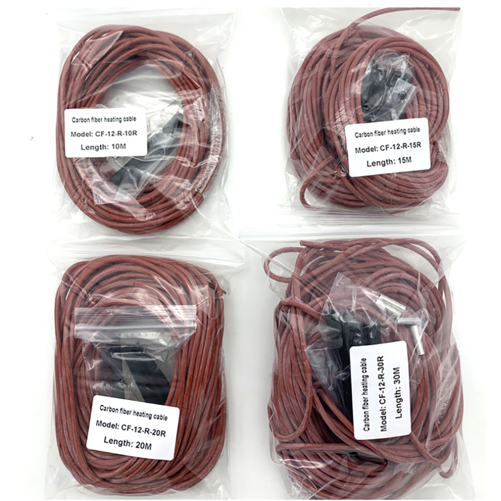 Infrared Heating Cable 12K Carbon Warm Floor Cable Carbon Fiber Heating Wire Electric Hotline for Warm Floor Greenhouse