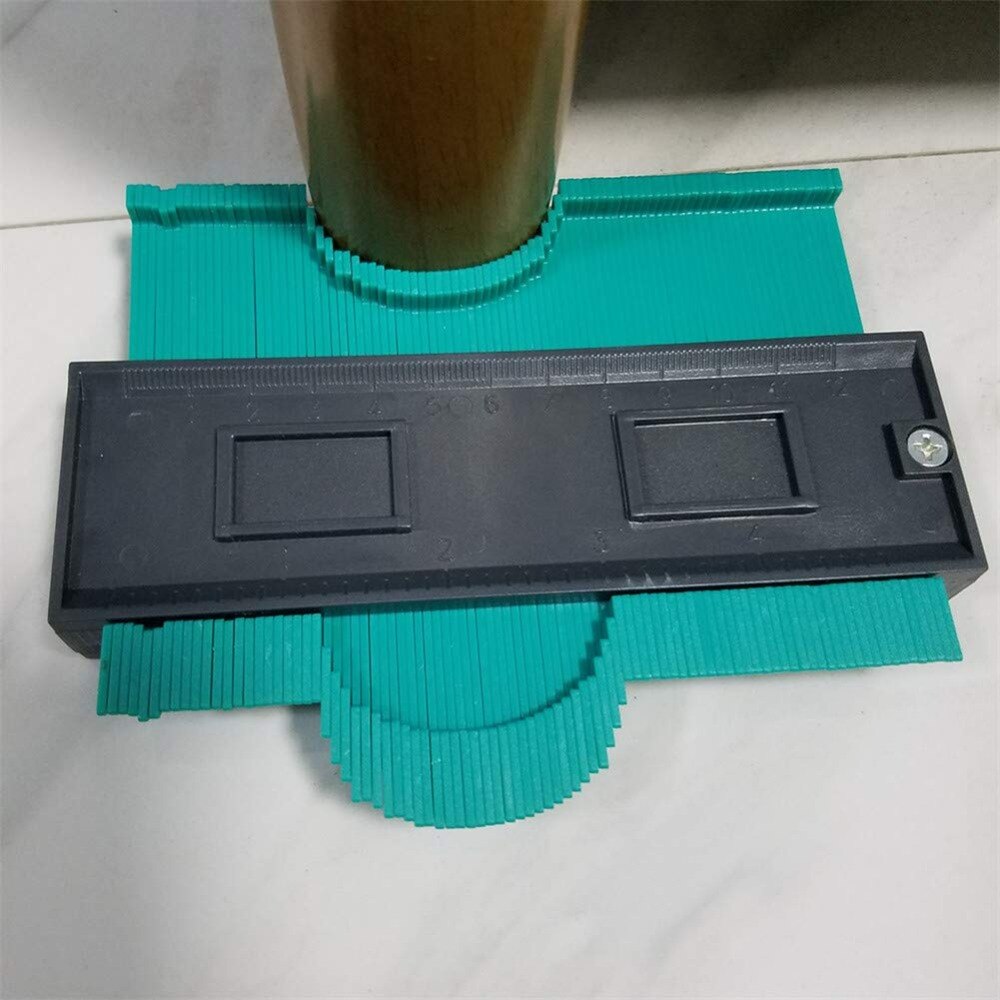 10inch 250mm plastic Contour Profile Gauge Tiling Laminate Tiles Edge Shaping Ruler metal Contour Duplicator Gauge