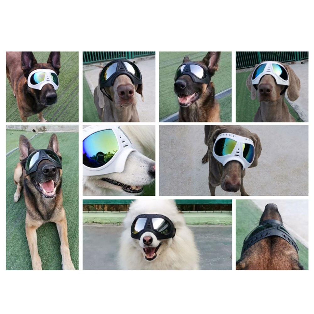 Pet Masker Bril Waterdichte Sneeuw-Proof Zachte Pvc Materiaal Hond Bril Sunglasse Hond Levert Verstelbare Voor Medium &amp; grote Hond