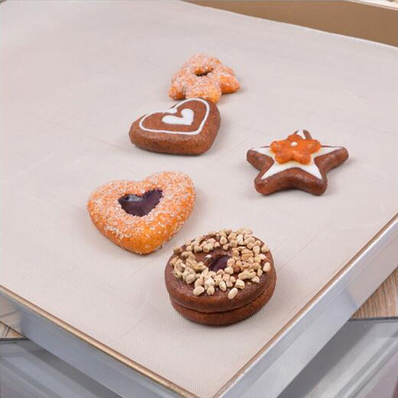 Wärme-Unterlage Backen Blatt Matten Für Heimat Küche Kochen Backen Nicht-Stock Matten Ölpapier BBQ Grill Lieferungen