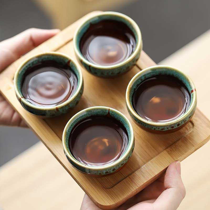 Portable Porcelain Chinese Travel Tea Set Kung Fu Tea Set Teapot 1 Pot 4 Cup Tea Set Chinese Tea Set Teapot Set