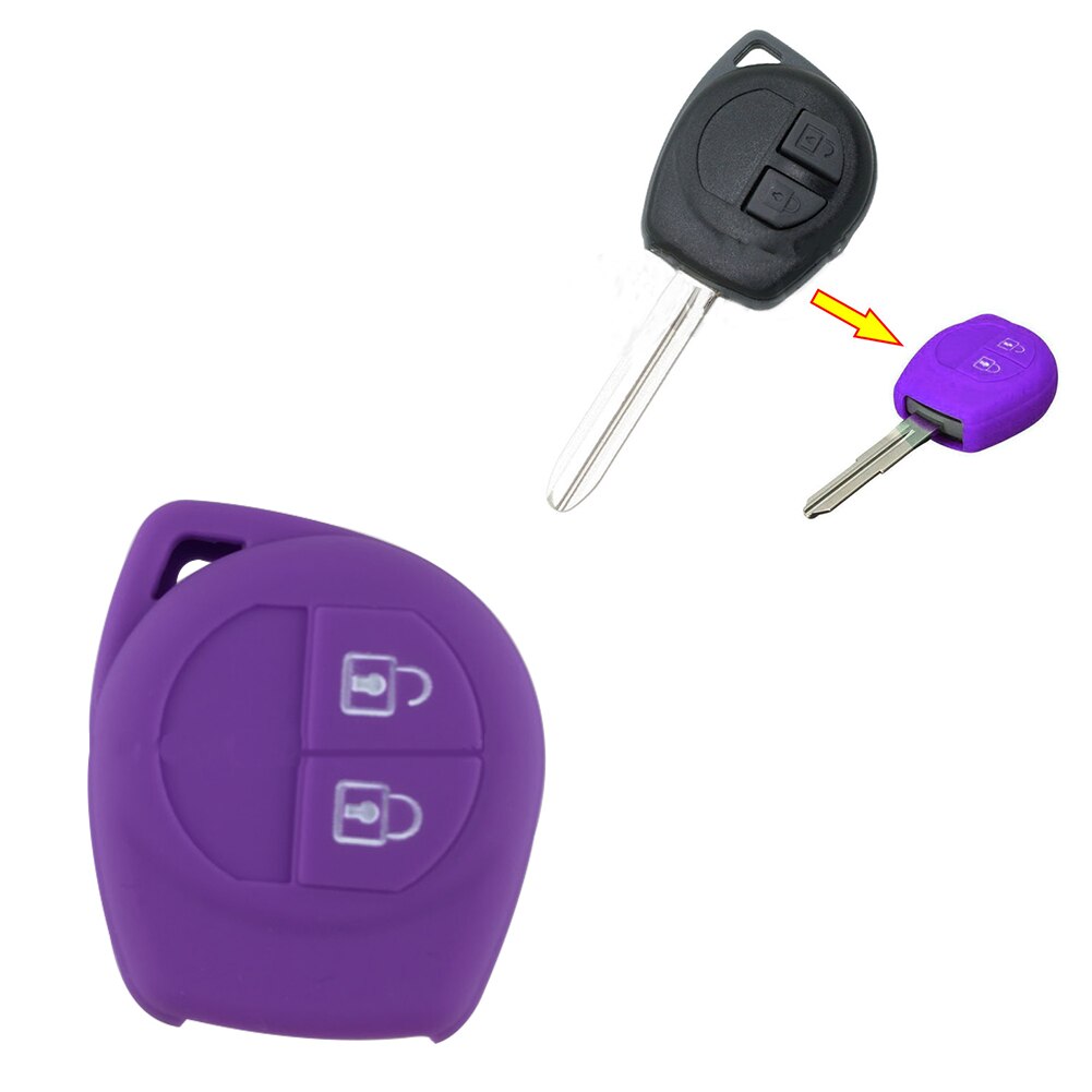 Siliconen Remote Key Case Voor Suzuki Sx4 Swift Liana Aerio Grand Grand Vitar Afstandsbediening Sleutel Afstandsbediening Sleutel Cover