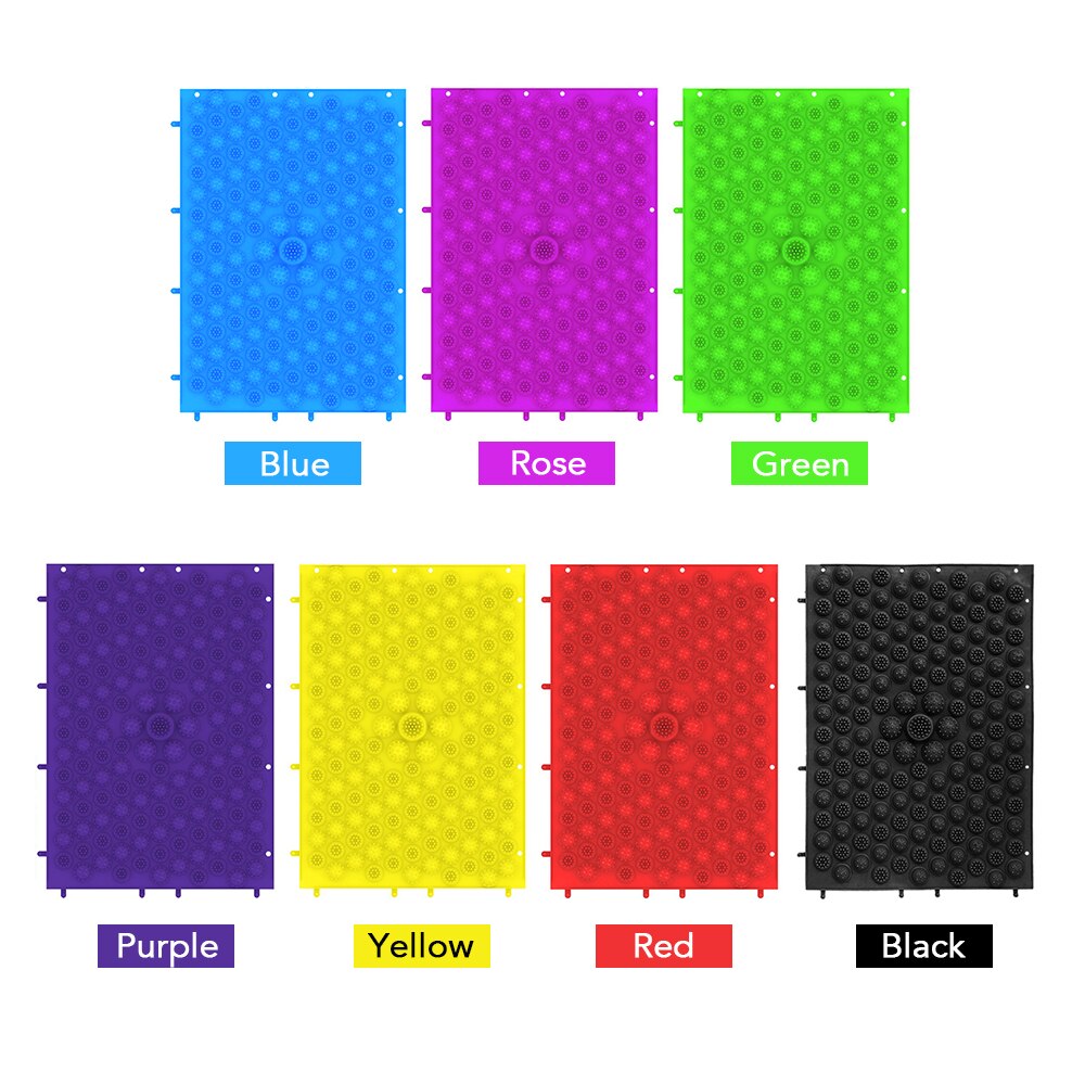 2PCS Acupressure Mats Exercise Mats Foot Massage Cushion Acupuncture Circulation Foot Massage Pad Outdoor Fitness Equipment