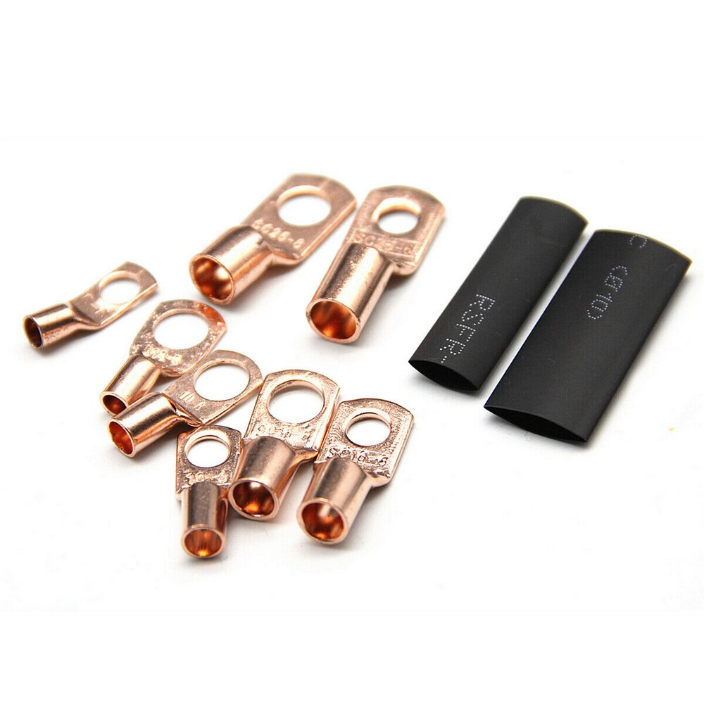 60Pcs/260Pcs &amp; Toepassing Rate Auto Auto Open Vat Koperen Ring Lug Terminals Draad Blote kabel Crimp Wire Connectoren