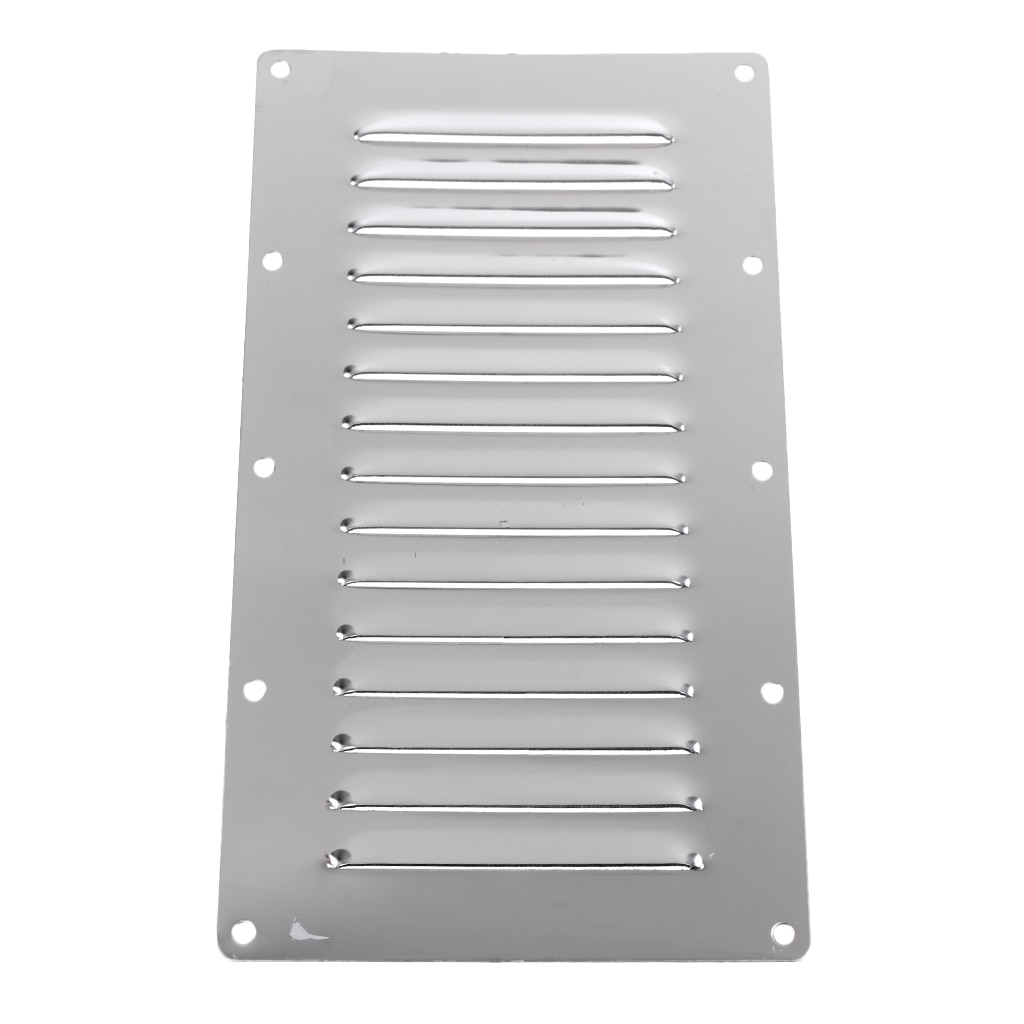 Båt jalusiventil rostfritt stål polerad ventilator 228*127mm marina biltillbehör