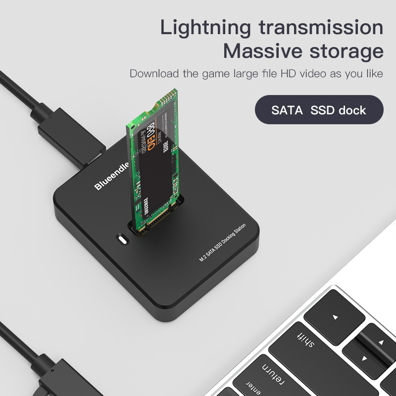 External SSD Hard Disk M.2 SSD Enclosure 10G Online Reading Writing Speed SSD Case For M.2 SSD Docking Station For PC Computer