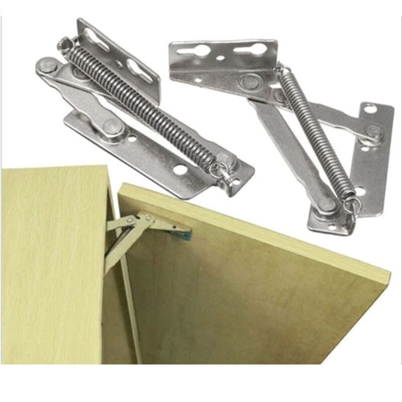 Charnière à ressort de canapé-lit pliant, 2 pièces, 10KG, 80 degrés, porte d&#39;armoire, lève-porte, rabat de Support supérieur, quincaillerie de meubles bisagra