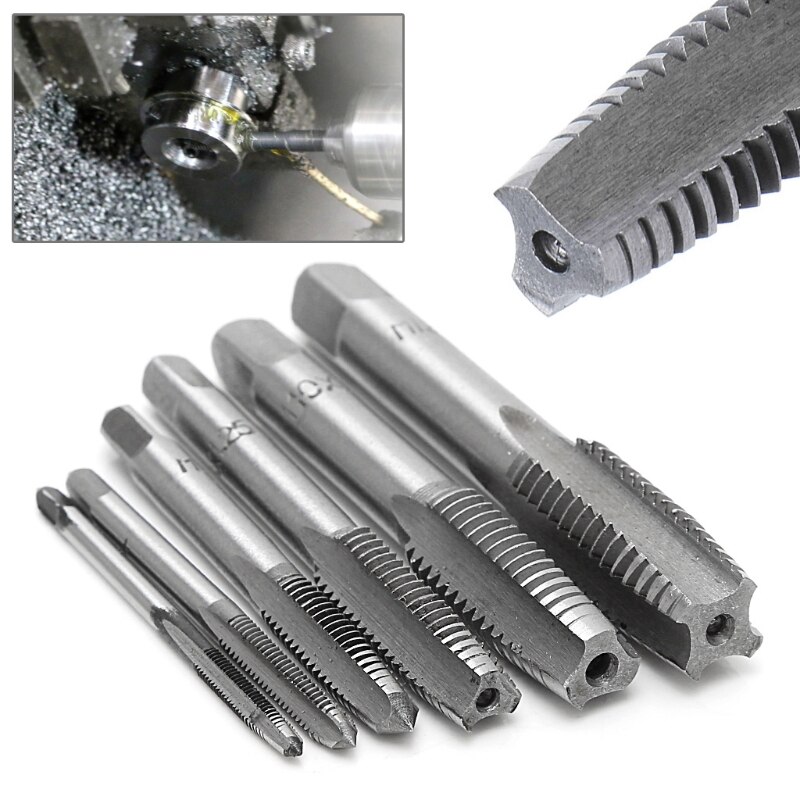 Set 12 Maschi Filettatura Mano Xinrub - Metrici M3 M4 M6 M8 M10 M12, Acciaio Per Cuscinetti