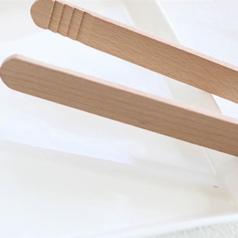 Grille pain bambou pince à thé Bagel thé pinces en bois pain grillé bois Bacon presse-agrumes sucre glace pince à thé 18CM