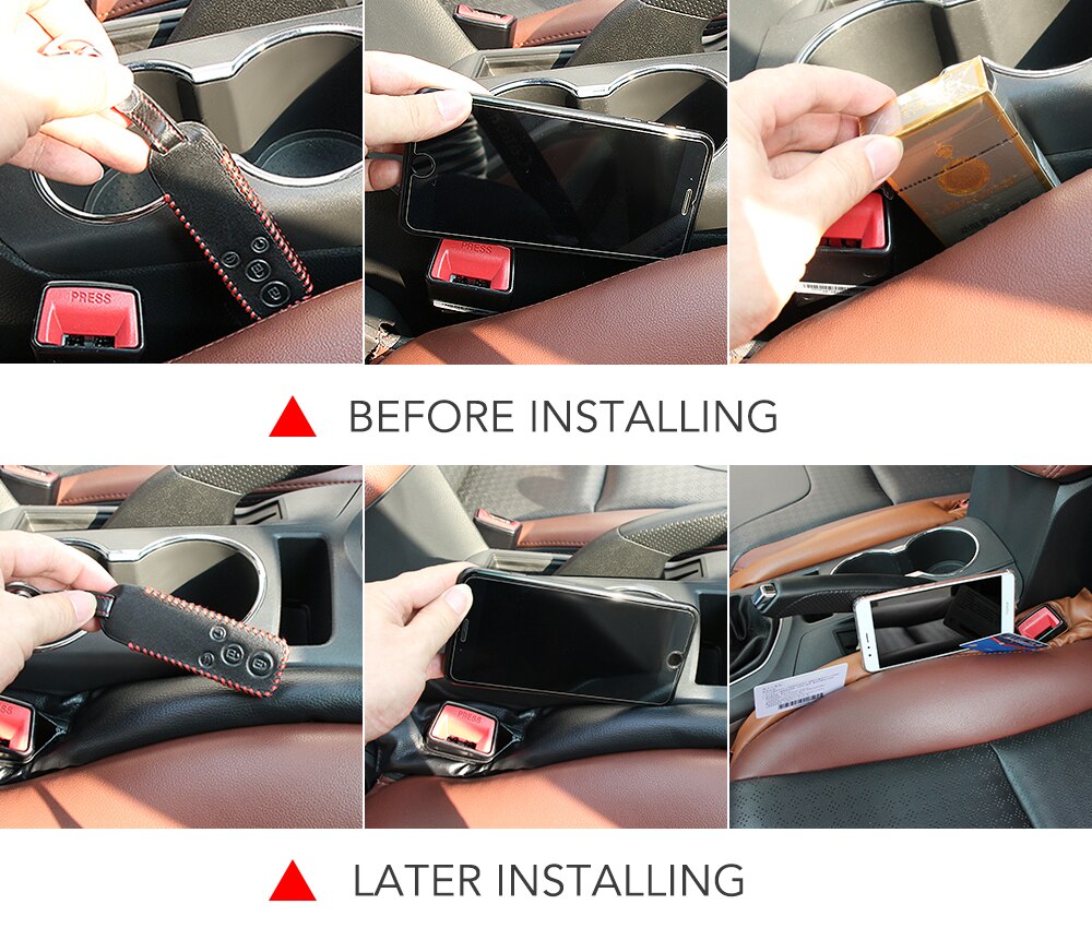 1pc pu lederen voorstoel gap stopper lekvrije stop pad vuller spacer mat kussenhoes auto accessoires universele pasvorm