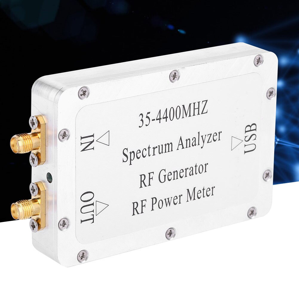 35-4400Mhz Spectrum Analyzer Met Aluminium Shell Sweep Signaal Bron Power Meter Met Een Usb Interface
