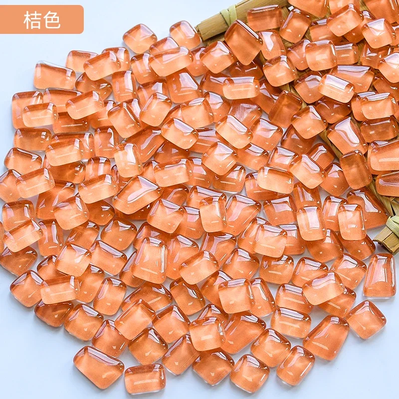 200g Mosaik Dreieck quadratische Glasmosaik fliesen bilden DIY handgemachte freundlicher kreative Dekoration Zubehör Wohn accessoires: nackt