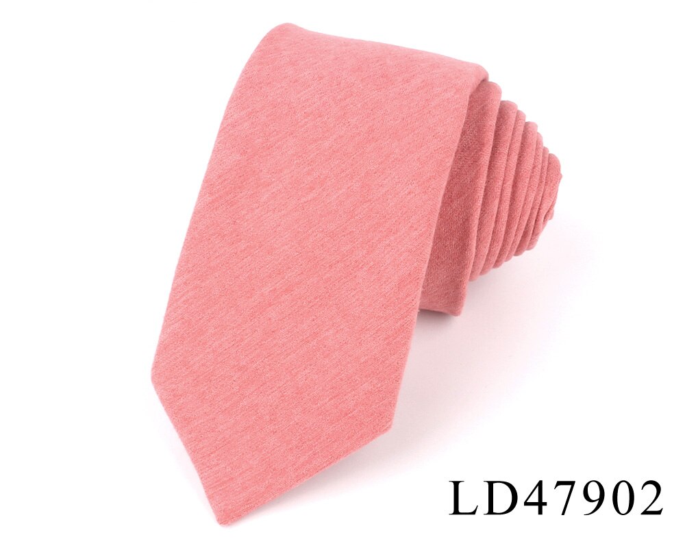 Gravatas de cor sólida para homens e mulheres, gravatas finas e casuais para casamento: LD47902