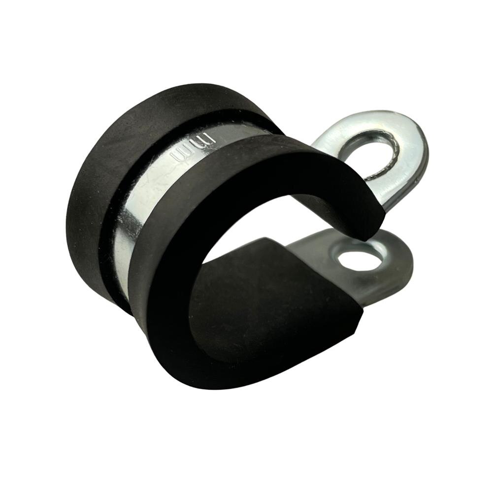 10pcs Stainless Steel Rubber Lined P Clips R-type Hose Pipe Clamp Cable Mounting Fixed Bracket Metal Fastener Hardware