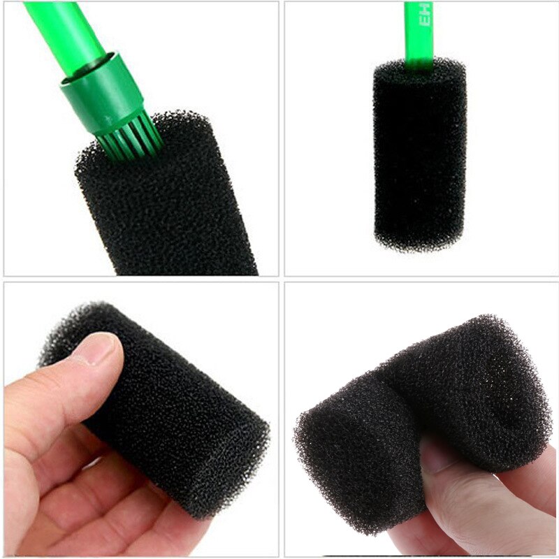 Spons aquariumfilter beschermhoes voor aquariuminlaat vijver zwart schuim vervangende aquariumaccessoires mini aquariumfilter