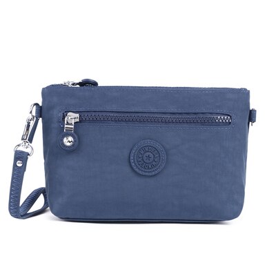 Kedanison Nylon Waterdichte Crossbody Bag Vrouwen Met Aap Ketting: Deep Blue