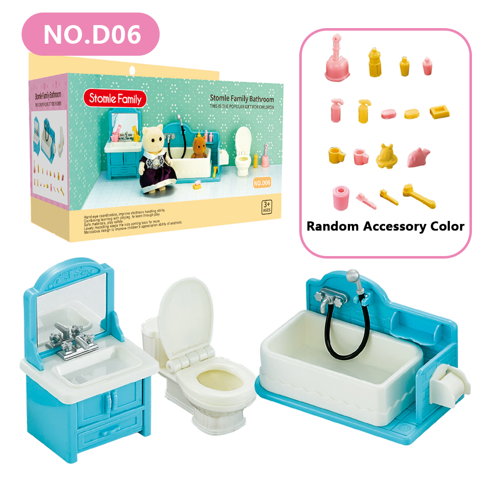 Wald Familie 1:12 Puppenhaus Wohnzimmer Vergnügungspark Ebene Puppe Zubehör Mini Modell Möbel vorgeben Spielen Für Mädchen: Weiß