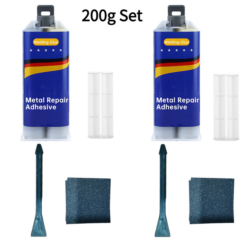 Cola de reparo de metal de alta resistência ab cola de soldagem a frio magia reparação de plástico agente de reparo industrial ab cola selante 20-300ml: Azul