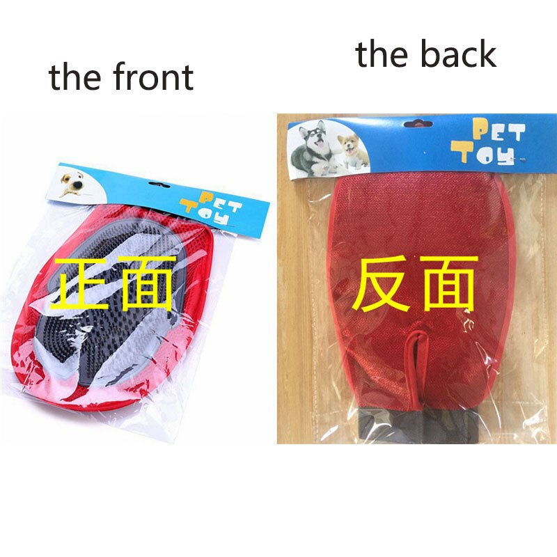 Siliconen hondenborstel handschoen ontwollende zachte verzorging van huisdieren hondenbad kat schoonmaakbenodigdheden kammen wanten nekmassager dier