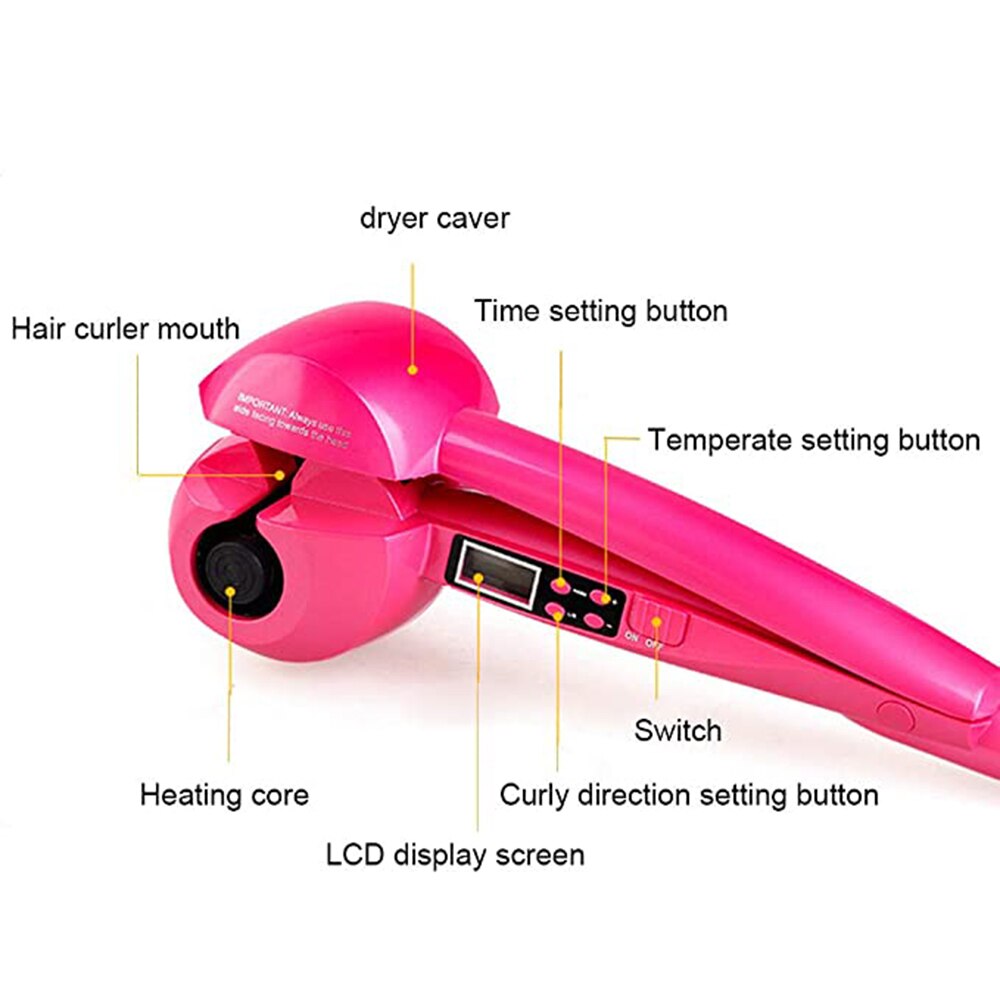 Automatic Hair Curler Magic Curling Iron LCD Screen Ceramic Heating Anti-Scald Wave Curling Iron Hair Care Styling Tool