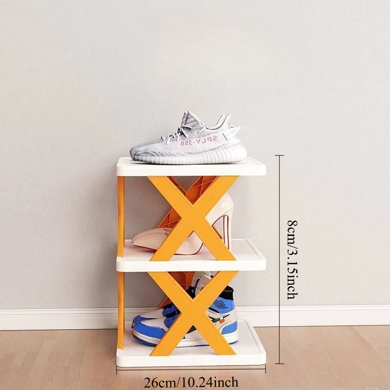 Schoenenrekken Opbergorganisator Afneembare schoenenrekken Bespaart familiehuishoudrek Meerlaags eenvoudige schoenenplank Kleurkast