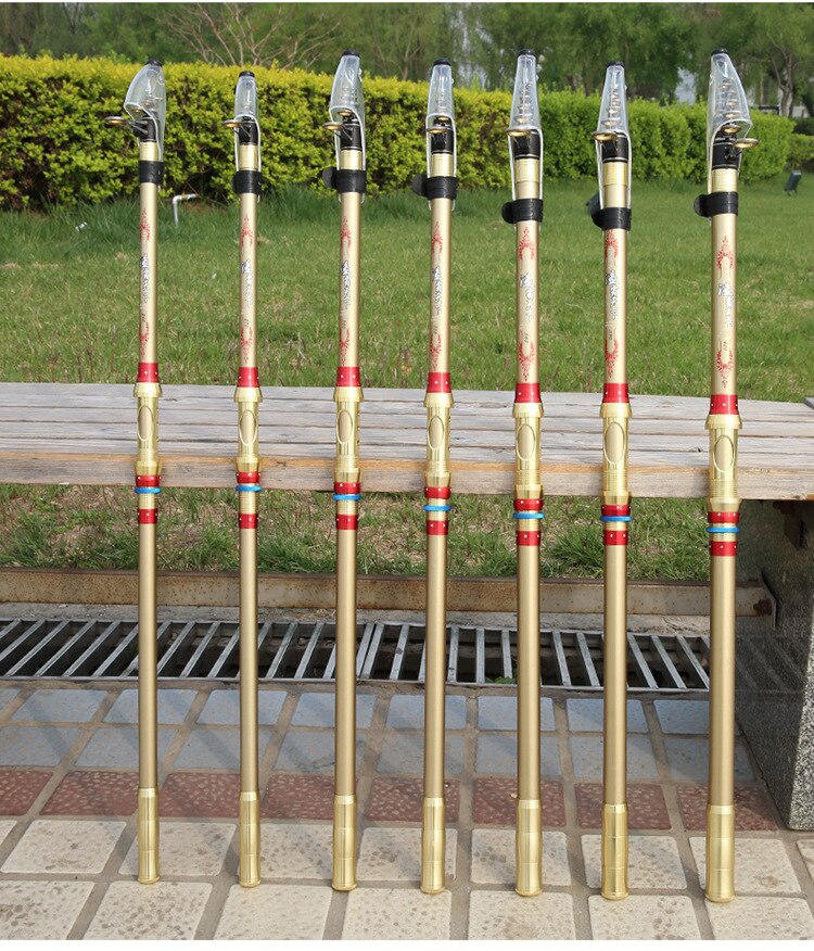 Telescopic fishing 2.4M,2.7M,3.6M,3.9M,4.5M Fishing Rod Travel Sea Boat Rock Fishing Rod Carp Hard Fishing Gear