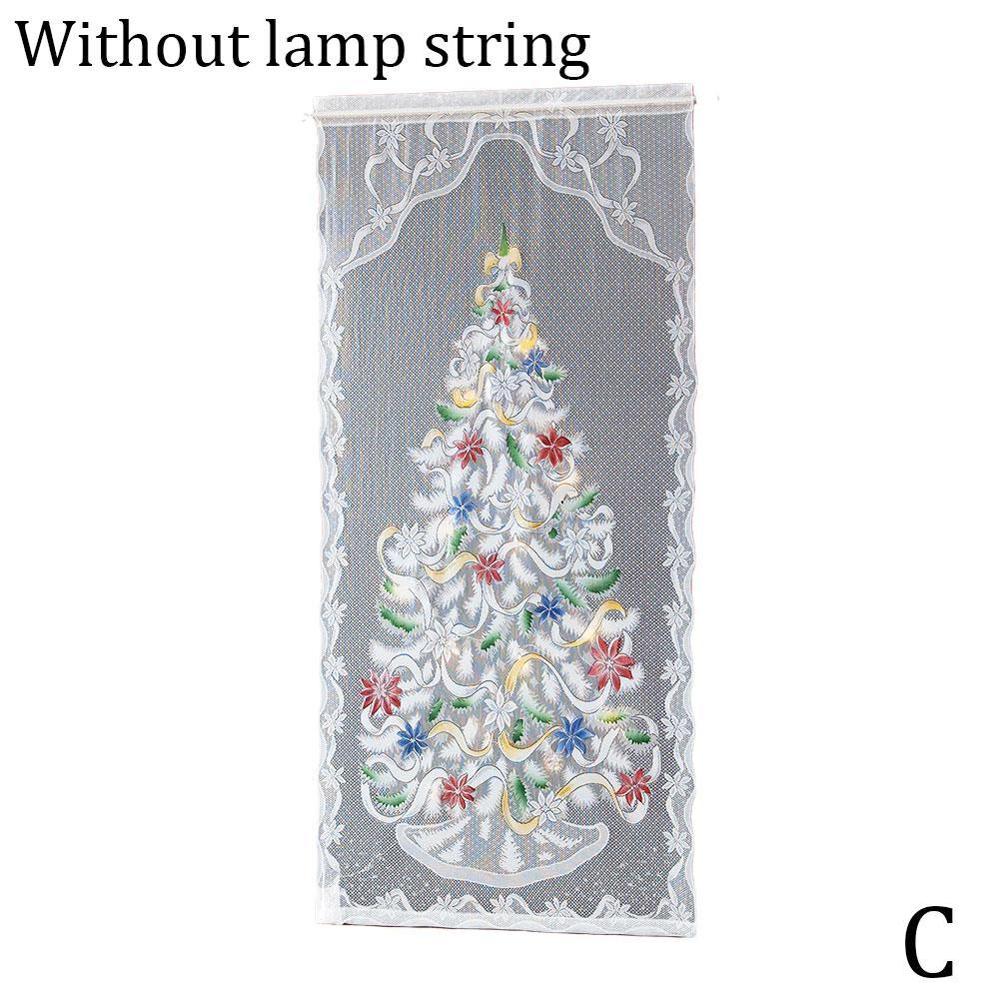 Kerst Gordijnen Kerstman Printing Rendier Gedrukt Home Hotel Living Decoratieve Kids Gordijn Voor Slaapkamer Gordijn Roo Q8R6: C