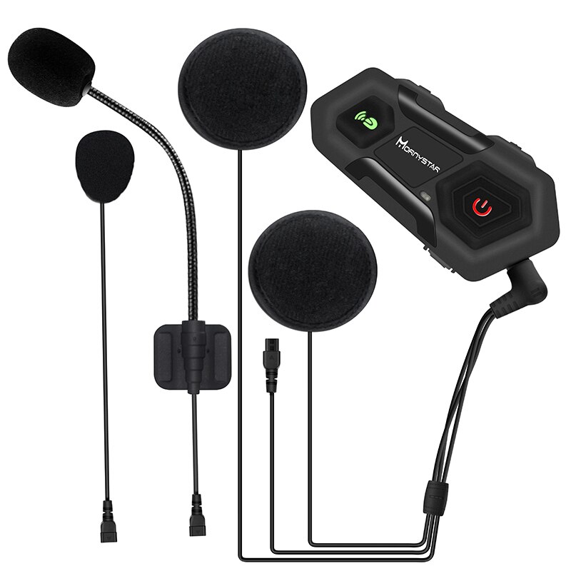 Mornystar-casque d'écoute FM | M2, Bluetooth, pour moto, 3 coureurs, parlant en même temps