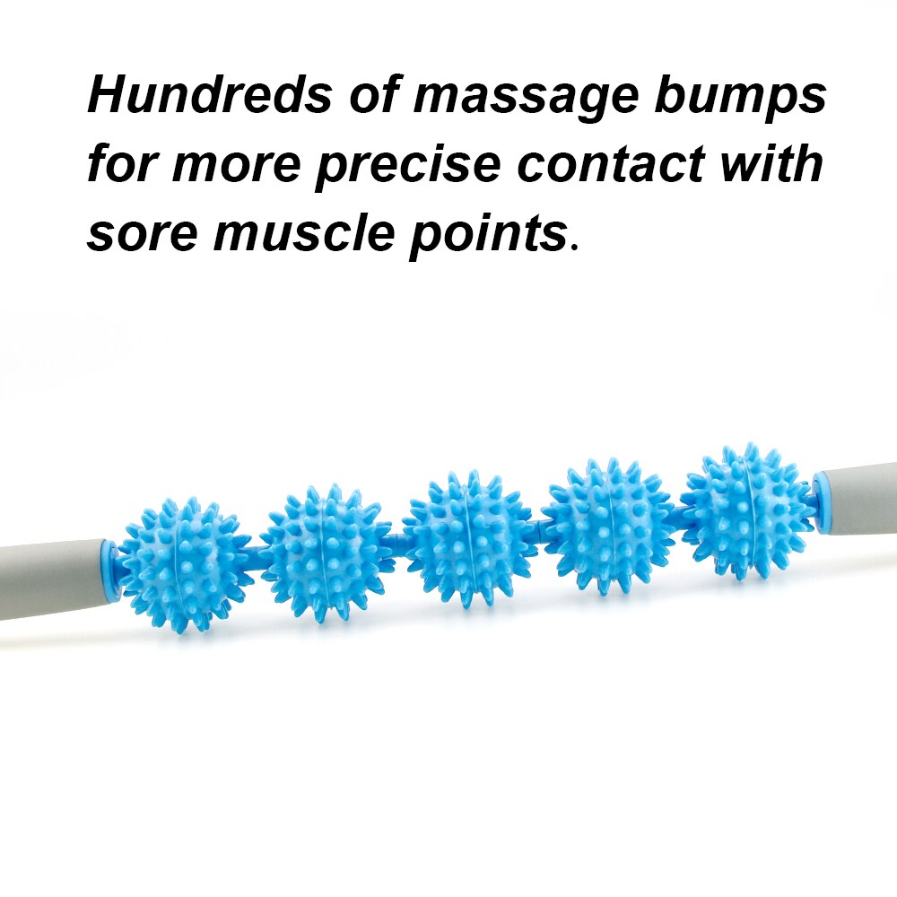 Muscle rouleau massage roller stick Trigger point gym yoga cushion kit Pilates back roller training fitness roll accessories