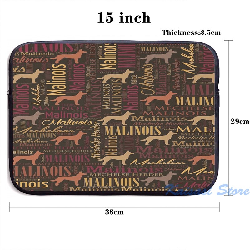 Belgische Malinois Hond Woord Art Patroon Usb Lading Rugzak Mannen Schooltassen Vrouwen Tas Reizen Laptoptas: laptop bag 15 in