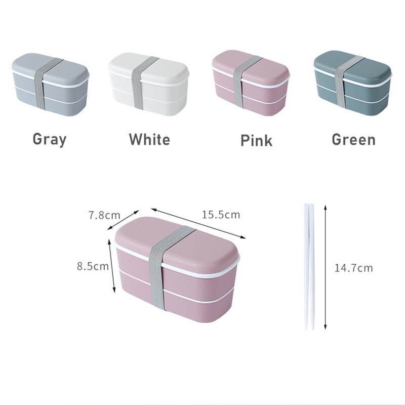 Japanese-style Bento Box with Compartments Portable Student Office Camping Lunch Box Refrigerator Storage Box