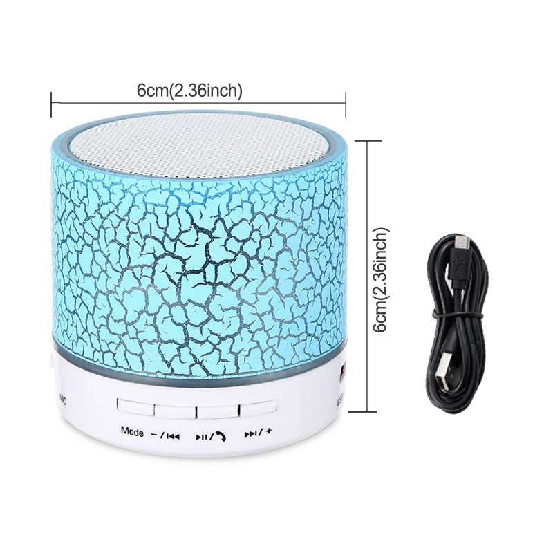 Portable Mini Bluetooth Speakers Wireless Hands Free LED Speaker TF USB FM Sound Music For iPhone X Samsung Mobile Phone