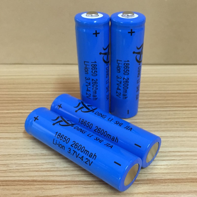 18650 Rechargeable battery 3.7v 2600mah Lithium Battery For 4.2v Flashlight batteries Small fan battery