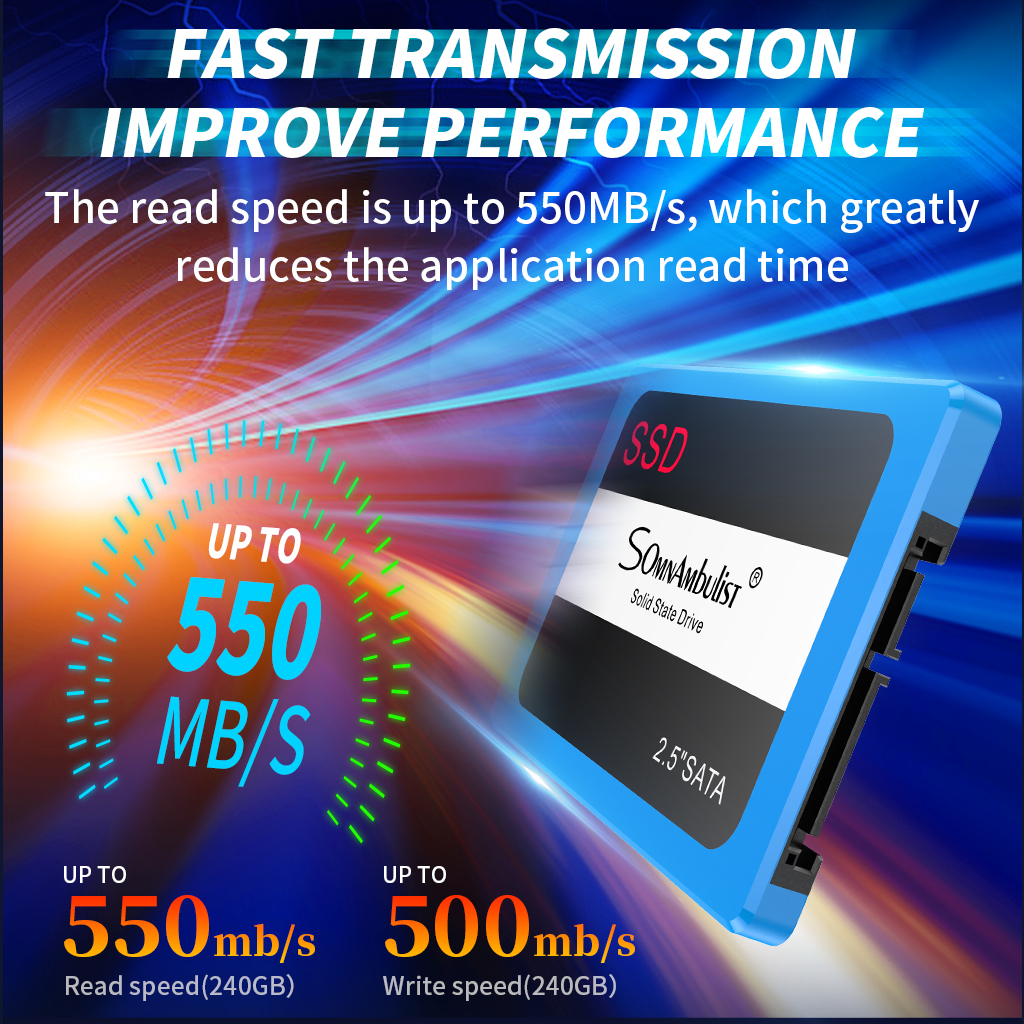 Ssd Solid State Drive 2.5 Inch 60G Notebook Desktop Computer SATA3 Harde Schijf Opslag Schijf 120G 240G 480G 960G 2T