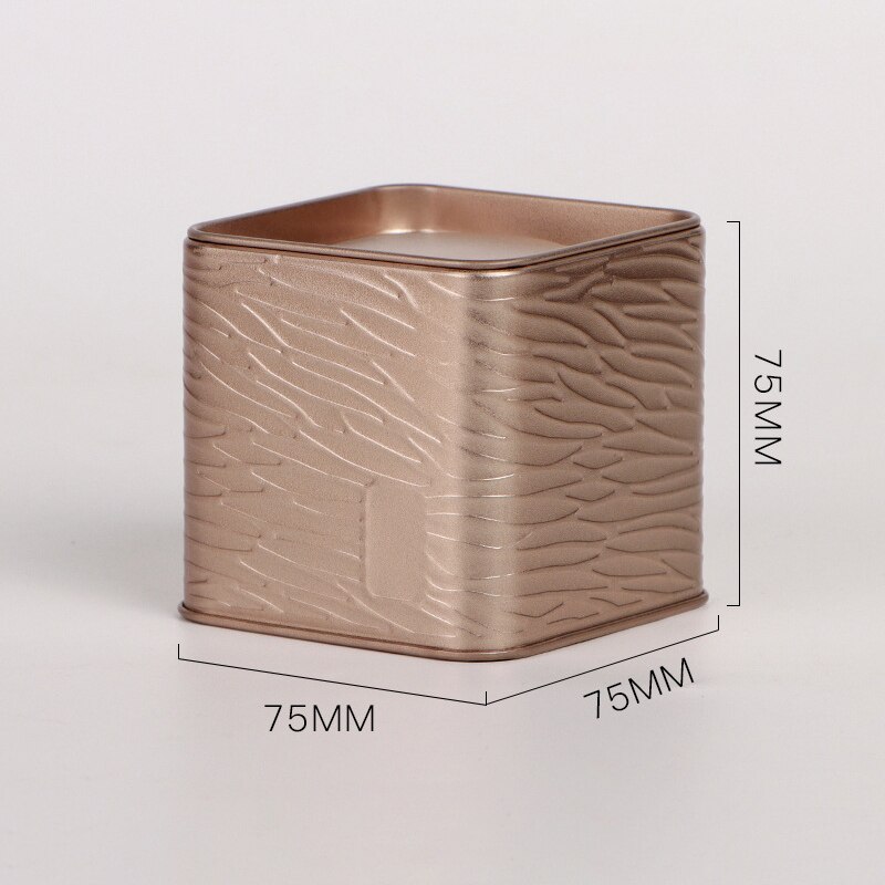 Tea Square Tin Can Black Tea Portable Tea Can Small Tinplate inplate Tea Caddies Tea Sugar Storage Container