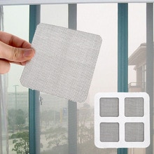 útil de Anti-insectos y bichos red antimosquitos para puertas y ventanas de malla de reparación de pantalla parche Kit 6 uds