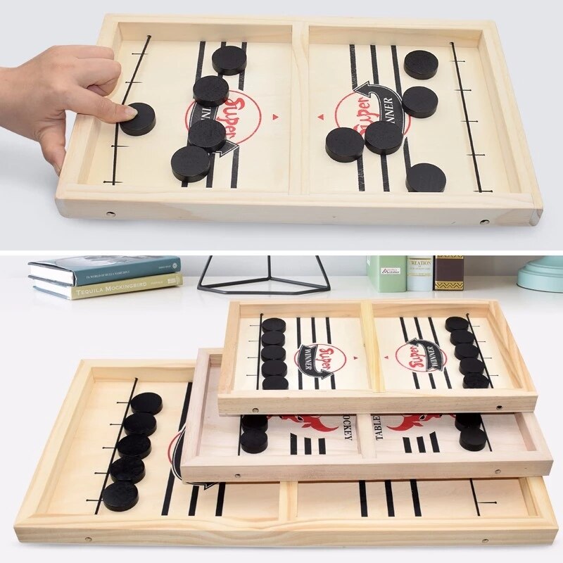 TischfußBall Gewinner Spiele Tisch Eishockey Spiel Katapult Schach eltern-Art-Interaktive Spielzeug Schnelle Schlinge Puck Bord Spiel Spielzeug Für freundlicher