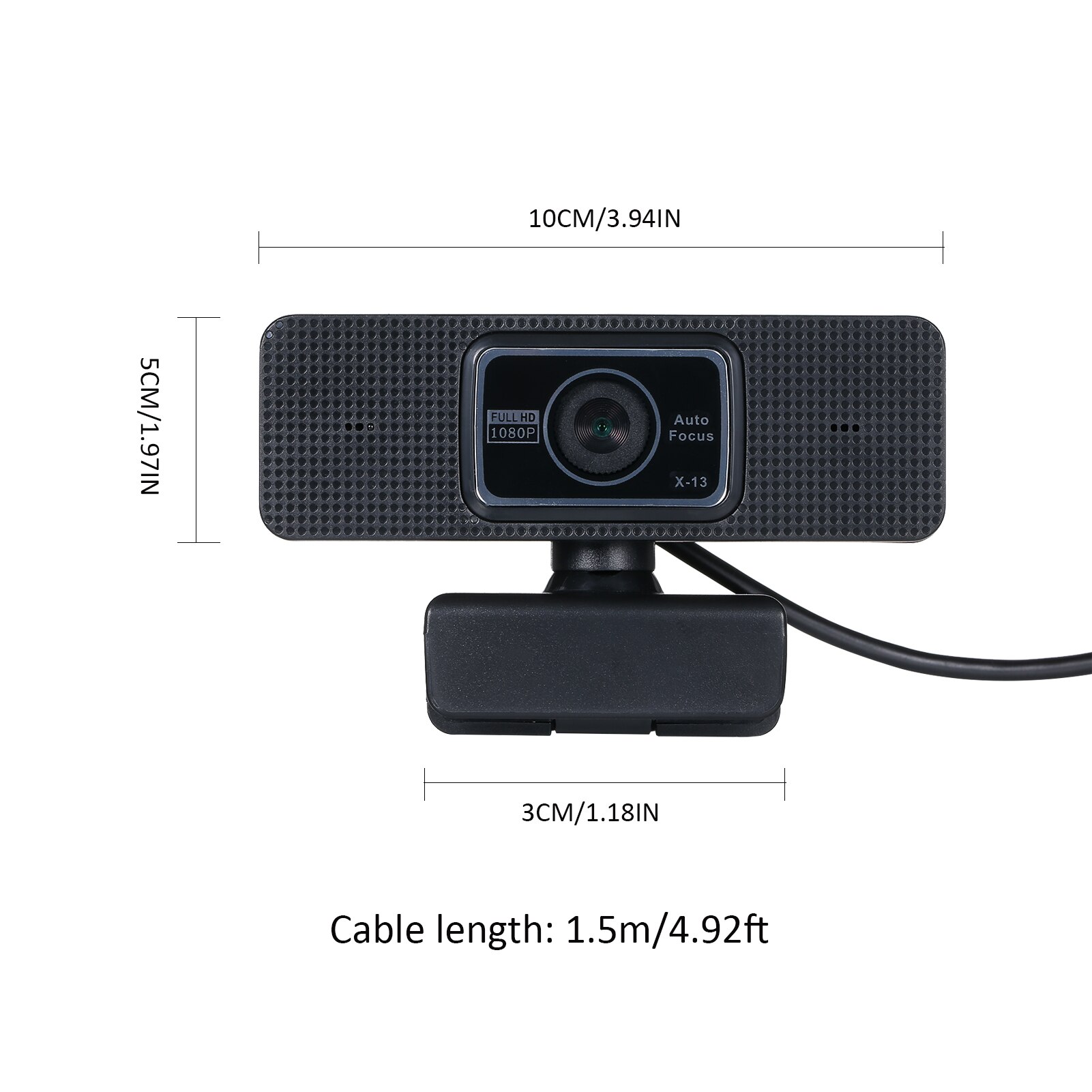 Webcam 1080P Auto Focus USB Web Camera with Built-in Noise Reduction Microphone Computer Webcam for PC Laptop Desktop Camera