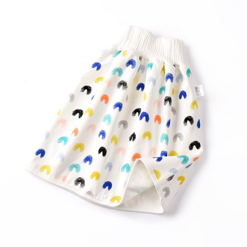 TPU Baby Diaper Skirt Infant Waterproof Toilet Training Pants Anti-Urine Bed Wetting Night Urine Artifact Children Cotton Diaper: A2 / S