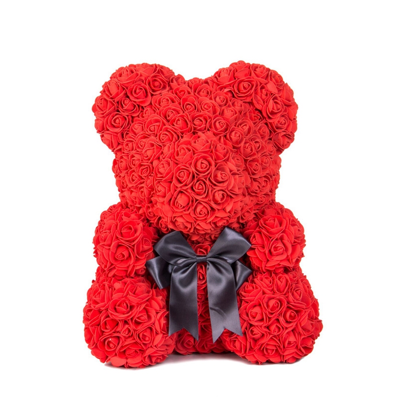 1 pièces 33 cm mousse modèle polystyrène styromousse teddy rose ours blanc artisanat boules pour bricolage fête de noël décoration fournitures