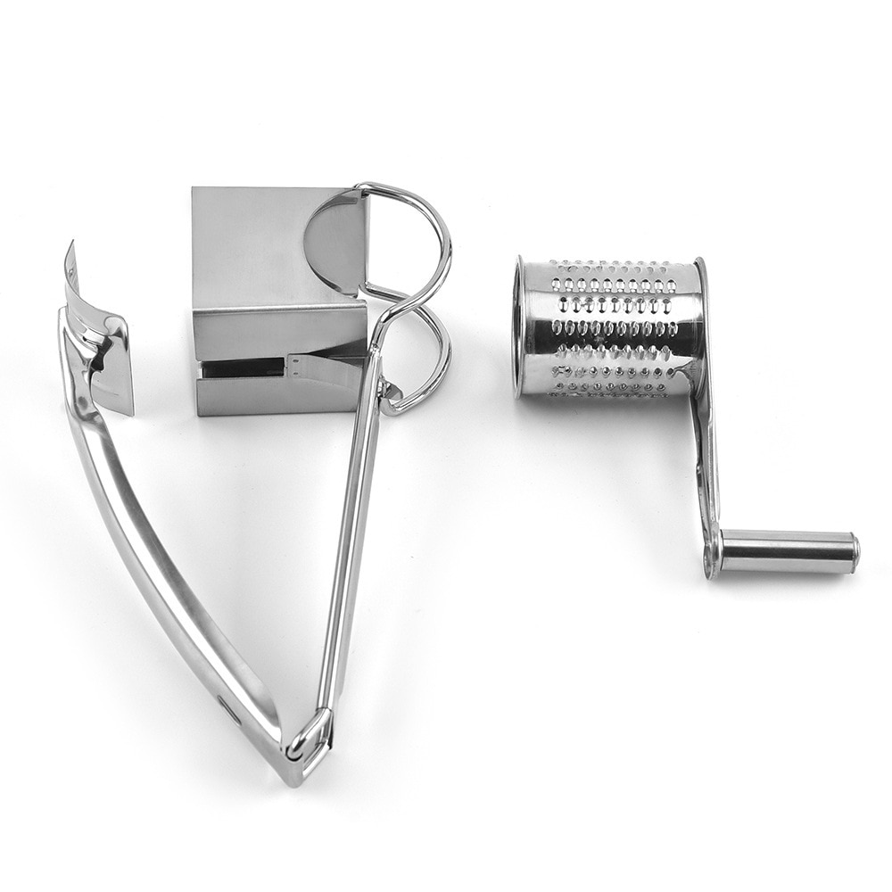 Stainless Steel Rotary Cheese Grater With 1Different Blades cheese slicer Chopper Kitchen Tool ralador